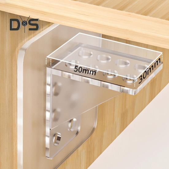 4Pcs Self Adhesive Shelf Support Punch Free Shelf Pegs Strong Load-bearing Easy Installation Cabinet Bookshelf Shelf Support
