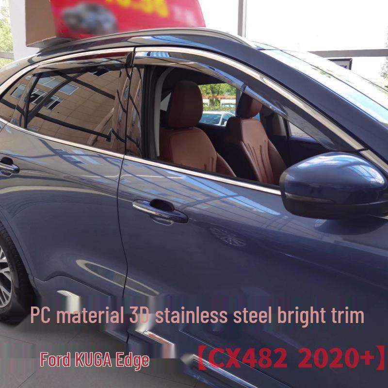 

Ford KUGA/Escape Rain Guards Window Visor 3D stainless steel strip, no logo