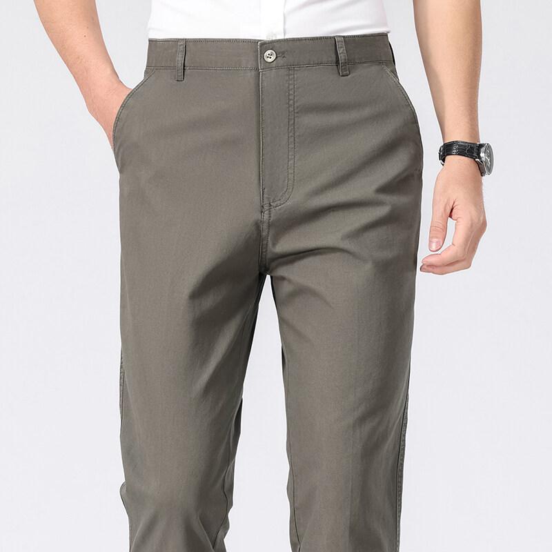 

Mens Chino Pants Business Casual Dress Pants Spring Summer Autumn Trousers Lightweight Comfy Pants with Pockets 40