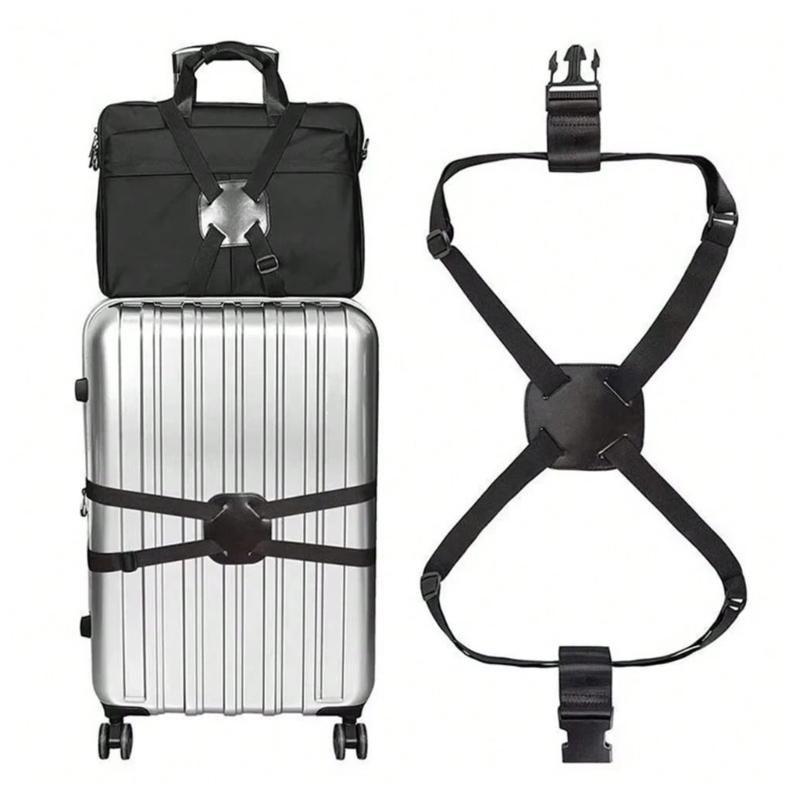 Multi Color Polyester Suitcase Fasteners Adjustable Buckles Tie Down Strap For Luggage Organization During Travel