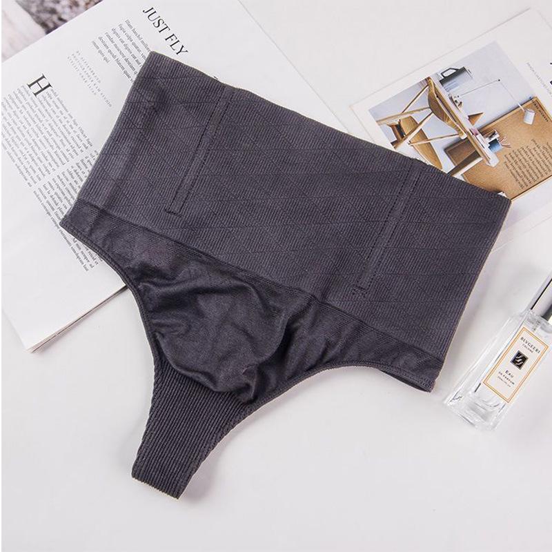 

Бесшовные стринги с высокой посадкой и контролем живота - Большой размер, трусики-треугольники с эффектом лифтинга бедер XXXL