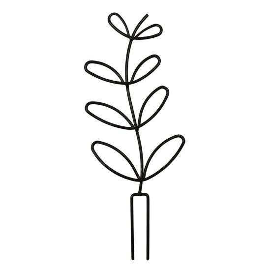 Metal Plant Trellis Leaf Shape Plant Support Frame Planter Insert Wire Trellis for Vine Climbing Plants Indoor Outdoor Potted Plants