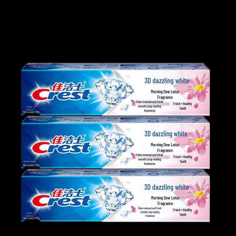 

Crest 3D White Morning Dew Lotus Fragrance Toothpaste 3-Pack