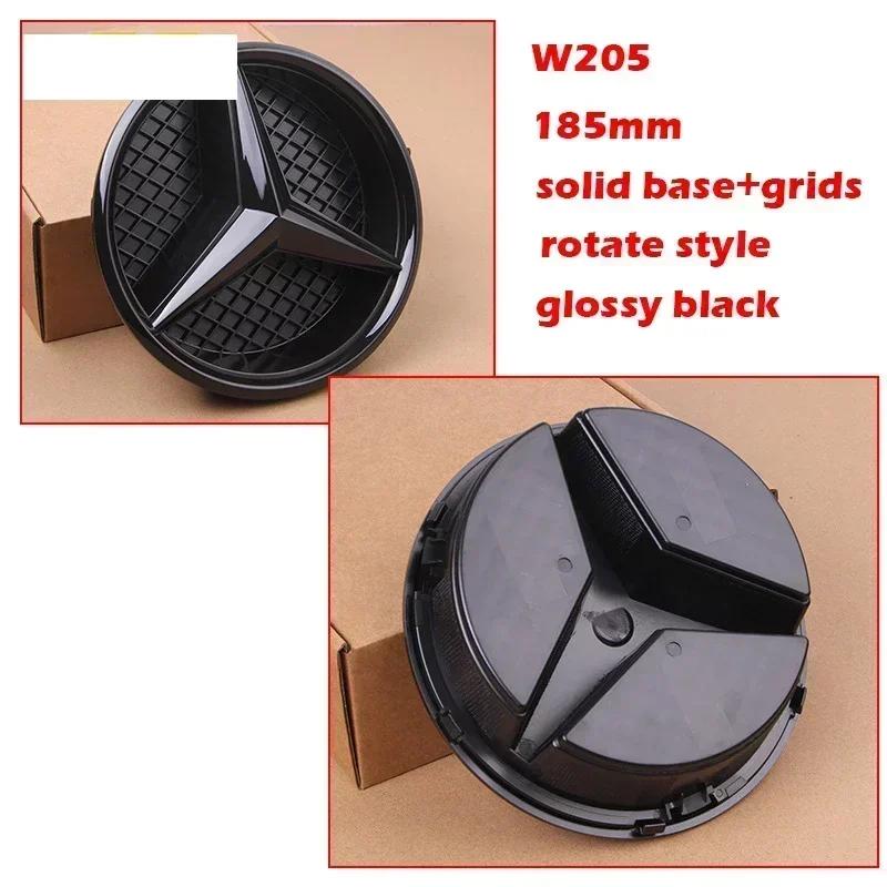 2025 New For Mercedes Benz Hollow Out Grids ABS Front Grille Car Emblem 3D Star Badge for Mercedes Benz W204 W205 W213 X253 W166