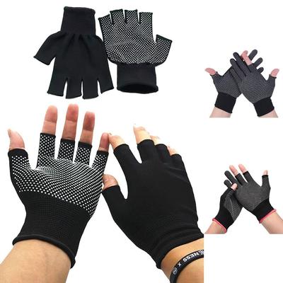 1 paio di guanti senza dita per bicicletta, protezione solare leggera, antiscivolo, equitazione, allenamento all'aperto, fitness, ciclismo, moto