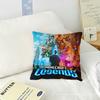 Classic Game Sofa Living Room Bedroom Headboard Backrest Cushion Square Cushion Nap Time M-Mine Block C-Crafts Pillow Case
