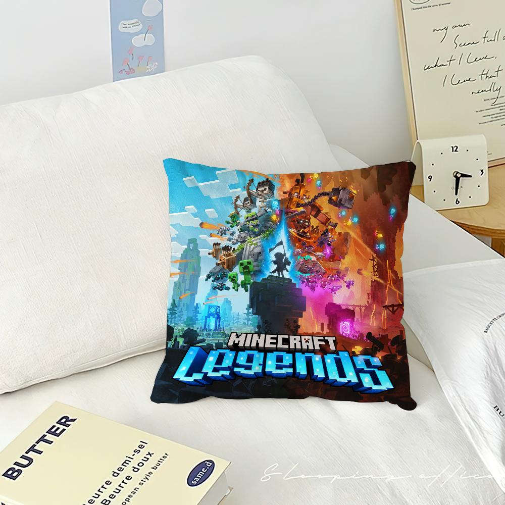 Sofá de Juego Clásico Sala de Estar Dormitorio Cabecero Respaldo Cojín Cojín Cuadrado Hora de la Siesta M-Mine Bloque C-Manualidades Funda de Almohada