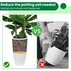 2Pcs Round Planter Insert Plant Pot Insert Hanging Flower Basket Liner with Drainage Hole Use Potting Soil Breathable