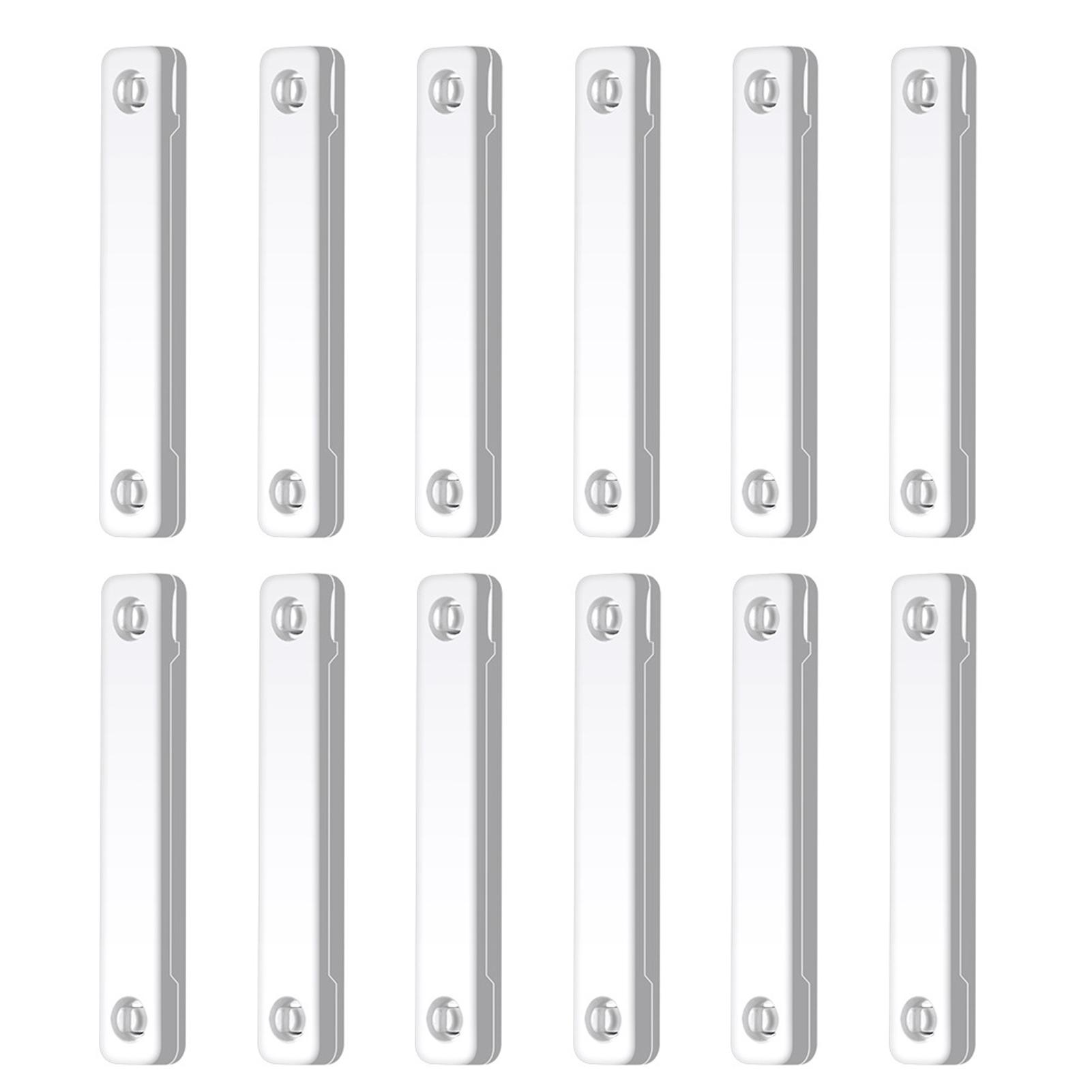 

Самоклеящиеся клипсы для магнитных оконных зажимов, упаковка 12 штук, москитная сетка на окно с магнетизмом белый