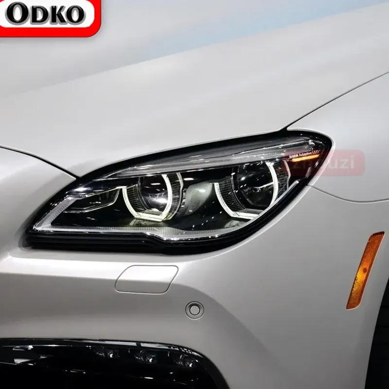 Per BMW Serie 6 F06 F12 F13 M6 GT G32 2 Pezzi Pellicola Protettiva Nera Oscurante per Fari Auto Adesivo Vinile Trasparente TPU Accessori