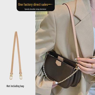 Five-in-One Genuine Leather Mahjong Crossbody Bag with Adjustable Shoulder Strap