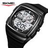 SKMEI 2530 New Square Retro Sports Digital Electronic Watch Dual Display MultiFunctional Men's Waterproof Clock Reloj Hombre