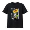 T Shirt for Women Cow USA Flag Sunflower Casual  Tops Black 3X Large Vintage Washed Stretched Breathable Designer Clothes Soft