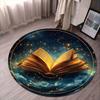 Tappeto Rotondo Visivo 3D Tappetino per Pavimento Soggiorno Tappeto Decorativo Antiscivolo per Camera da Letto Sala da Pranzo Sala Giochi Decorazione Casa Fattoria