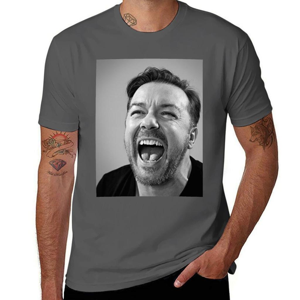 Ricky Gervais laugh TShirt Urban Style Print TShirt