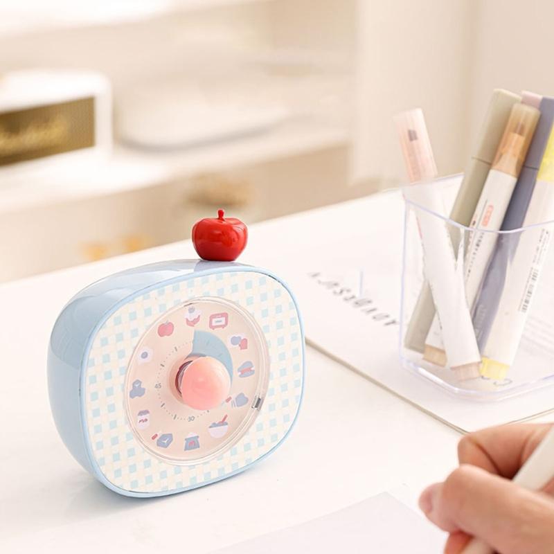 Portable Visual Rotating Timer Quiet Count Down Clock For Study Kitchen Cooking Use Time Management Device