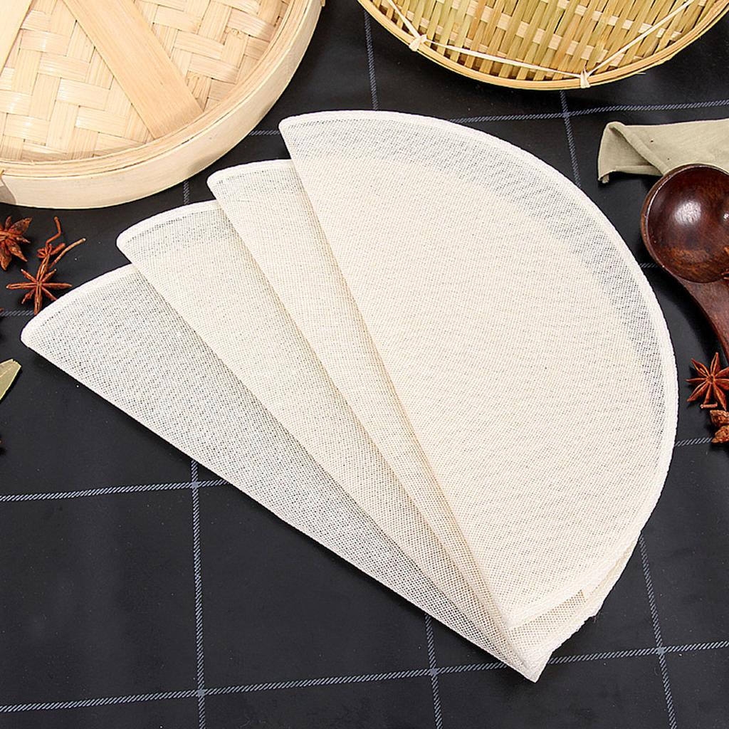 5Pcs Non Stick Steamer Mat, Mantou Mat, Cotton Gauze For Food, Kitchen Cage Cloth