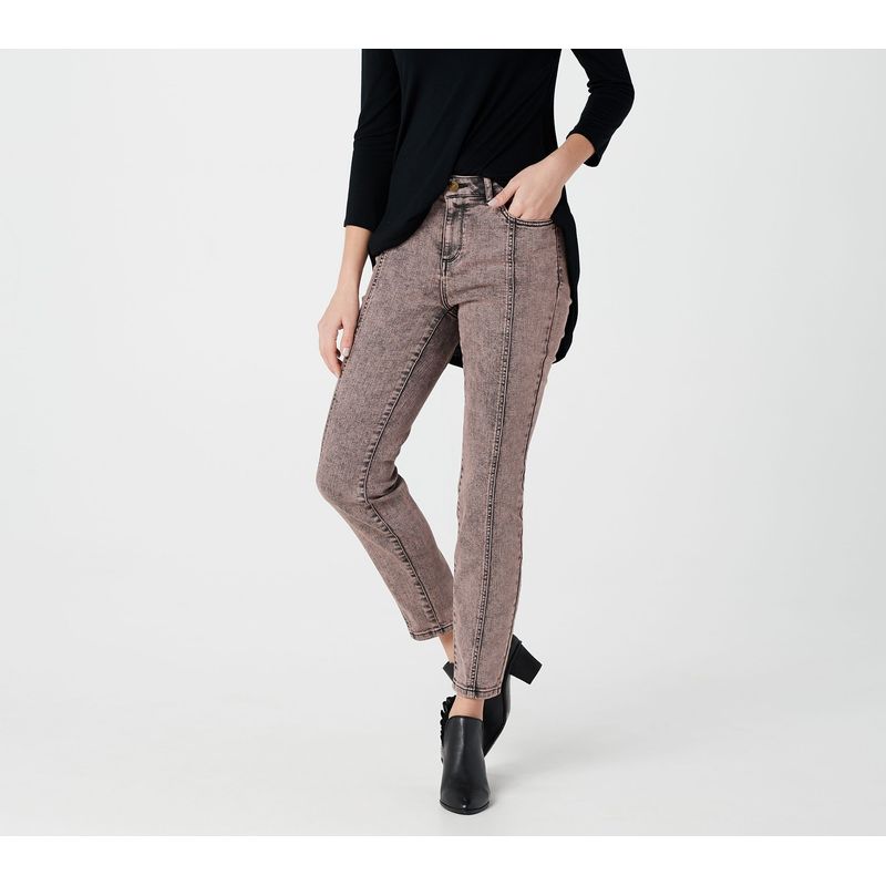 

Fashion Plus Size Women s Pants plus Size Chubby Girl Skinny Pants Denim Pencil Pants with Stylish Lines Slim Looking Special Powder Ash 10