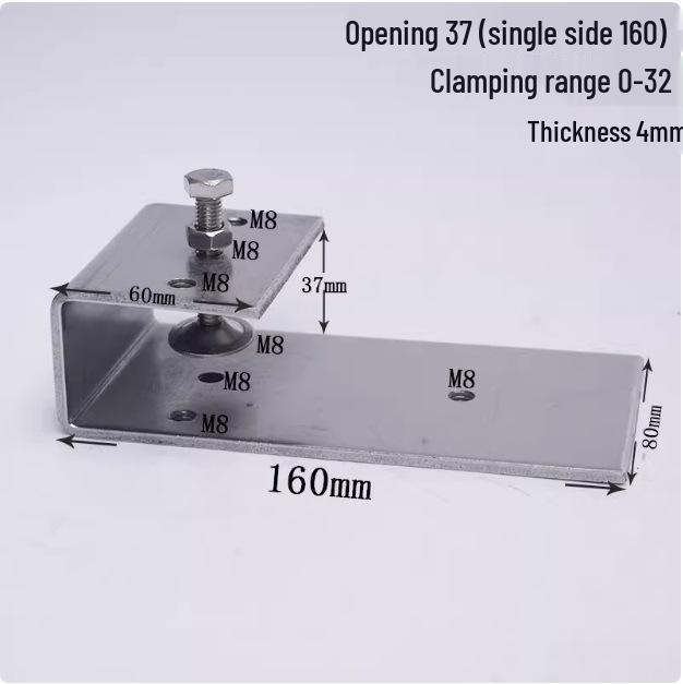 C304 Tiger Claw U-Shaped Stainless Steel Pipe Clamp