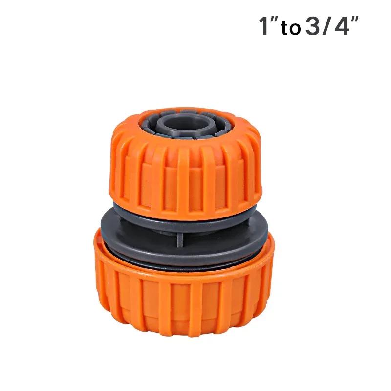 Langlebiges Kunststoff Gartenschlauch-Verbinder-Set mit Schnellkupplung/Schnellverschluss - Doppel-Außengewinde-Kupplungsstück-Adapter für 1/2, 3/4 und 1 Zoll Schläuche