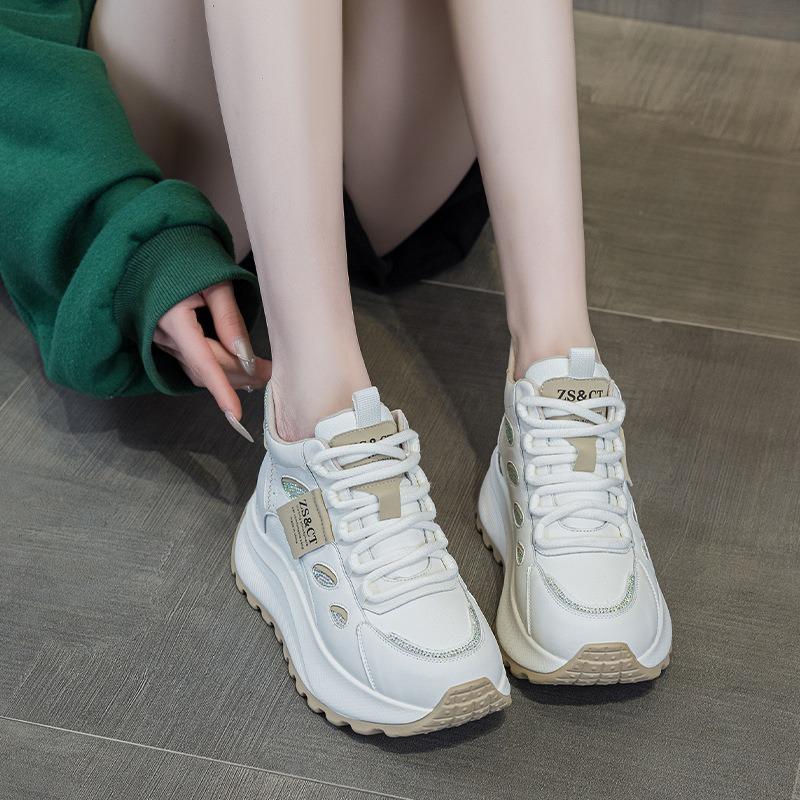9972 leather high-top shoes children's new versatile spring and autumn platform sports and leisure shoes