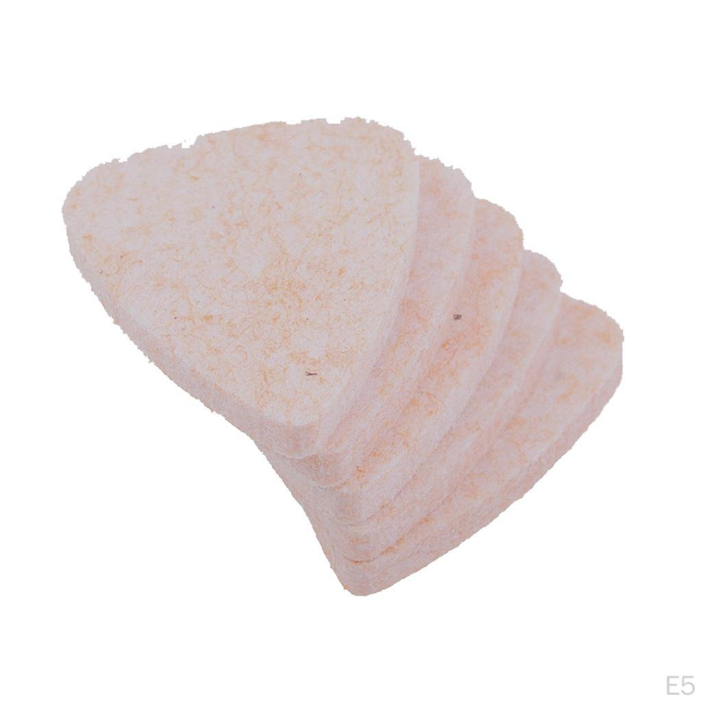 Pack/5pcs Classical Guitar Felt Finger Picks DIY 30 X 25 4mm