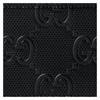Gucci GG Embossed Bi-fold Four Card Slots Leather Card Holder Wallet Wallet Men's Black