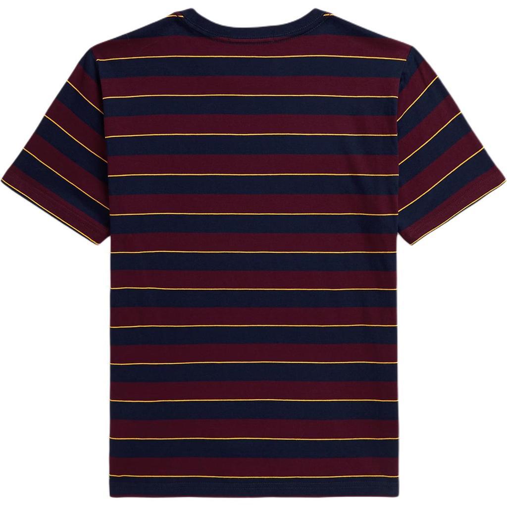 Polo Ralph Lauren Striped Round Neck Short Sleeve Cotton T-Shirt Kids Tops 323979347-001