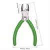 1Pc Nylon Jaw Pliers Carbon Steel Nose Plier For Jewelry Bending Beading Pliers Polishing Handmade Jewelry Making Craft Tools