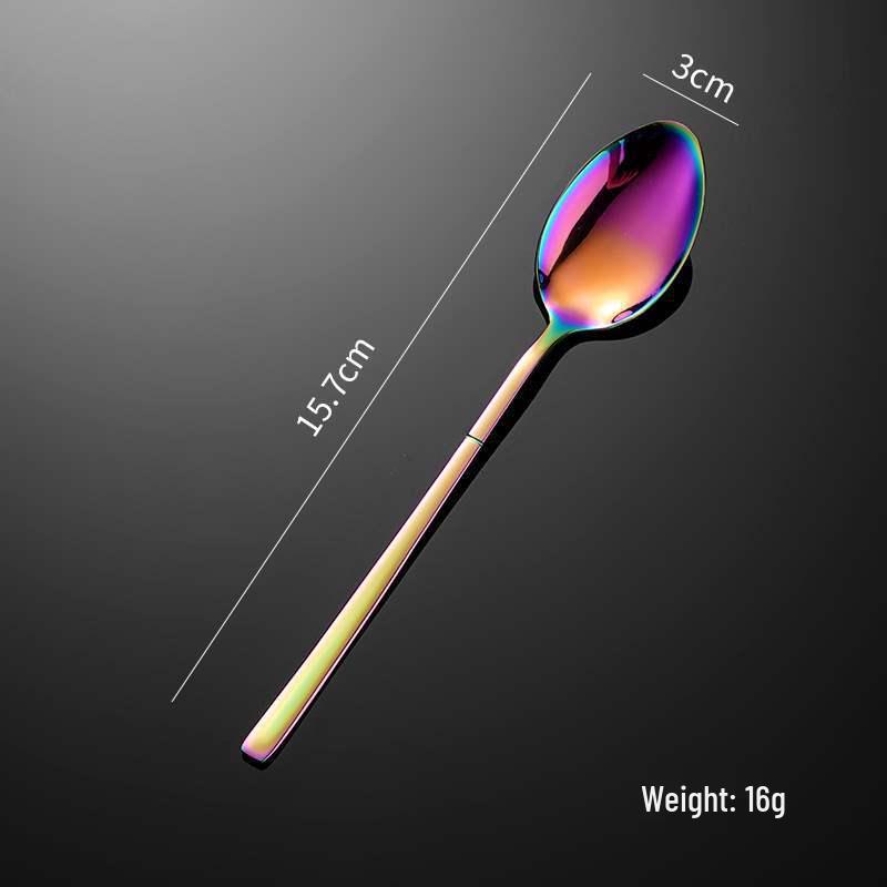Four-Piece Stainless Steel Restaurant Knife, Fork, Spoon Set - Elegant Hotel Steak Tableware