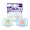 Baby Pacifier - Philips Avent - Ultra Start SCF075/14 - Newborn 0-2m - Orthodontic Silicone