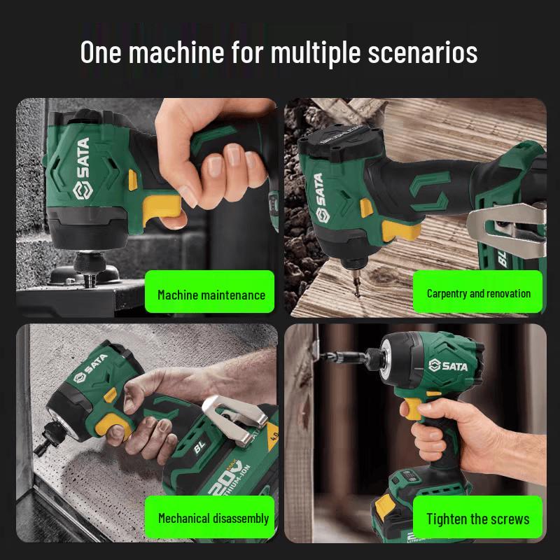 SATA ChiE Series 20V Brushless Cordless Drill/Driver CN Plug (adapter Included)