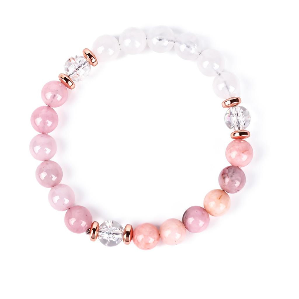 Jewelry Bracelet Stone Bracelet Crystal Pink Pink Opal Fashion Crystal Bracelet Women