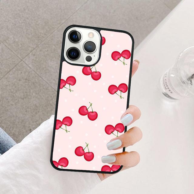 Food fruit red Cherry Phone Case Cover For iPhone 17 Air 15 16 14 13 12 Pro Max 11 Pro Max Plus Coque Shell