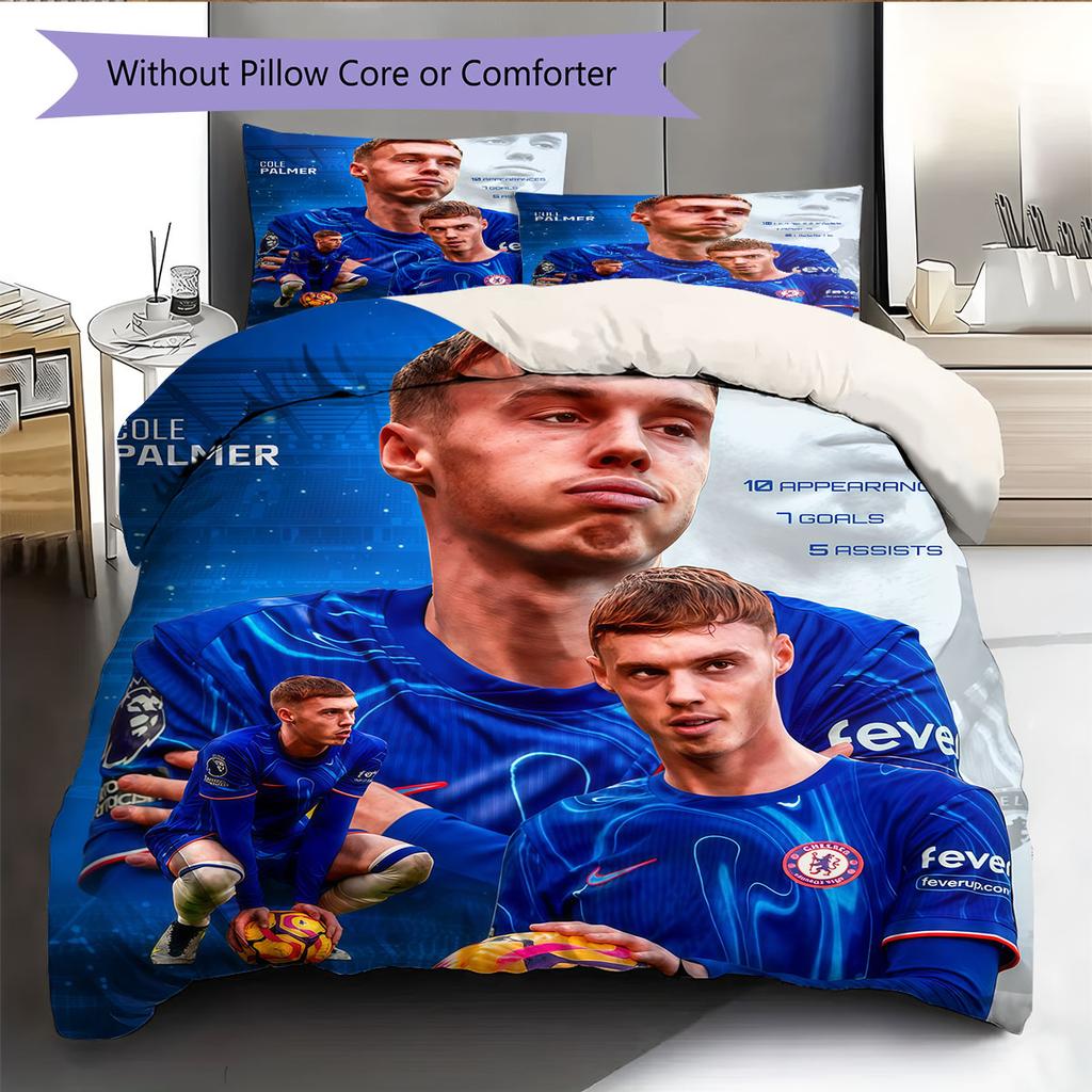 Cole Palmer Icon Bedding Quilt Set Quilt Cover Pillowcase Home Decoration Birthday Gift (1 * duvet cover + 2 * pillowcase, without core)