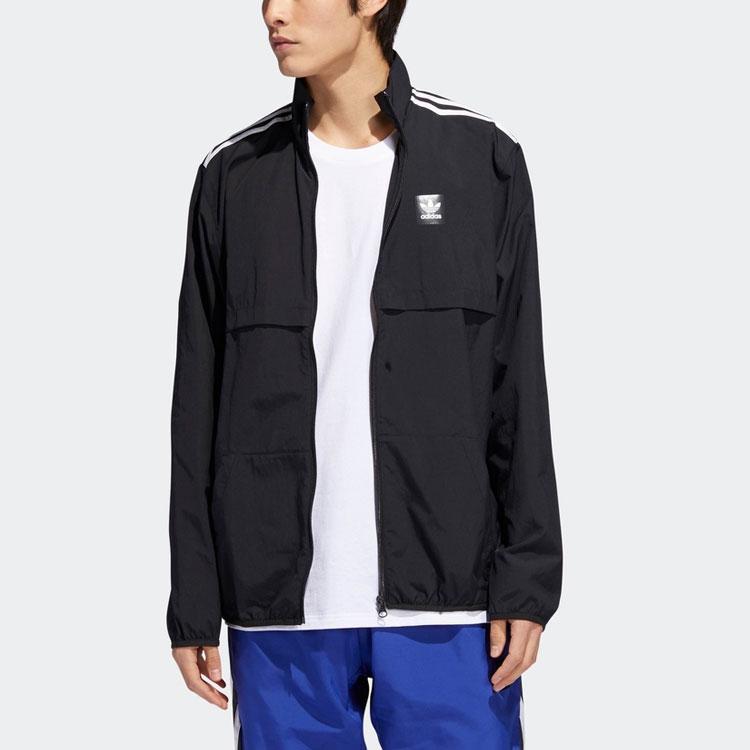 Adidas Originals Trefoil Class Action Windbreaker Jacket Men Jackets Black DU8324