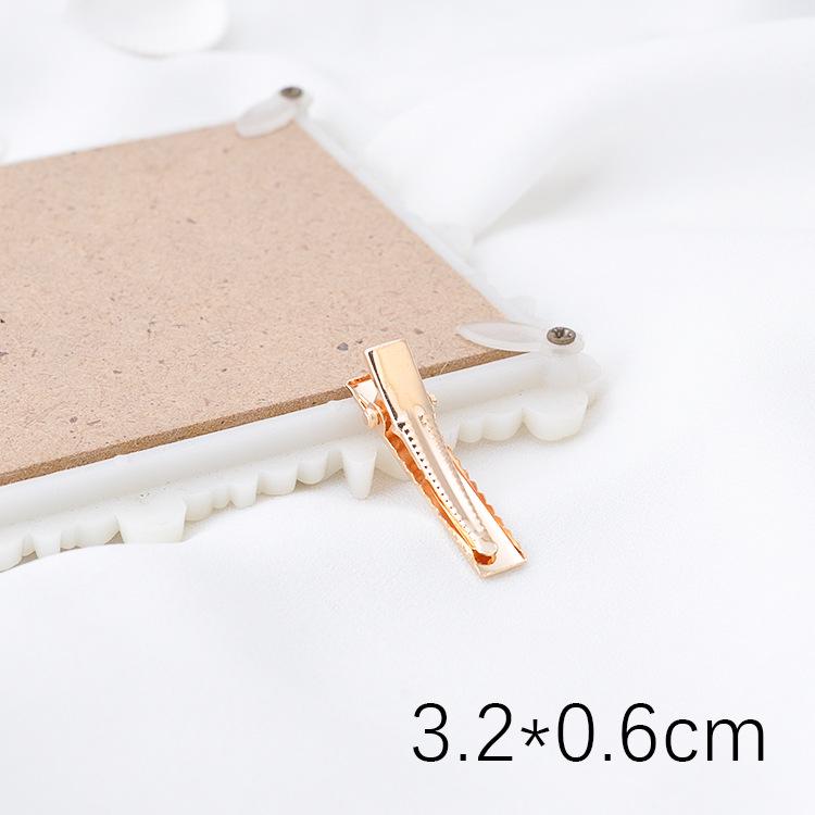 

Golden Duckbill Square Hair Clips - Color Retention, Handmade Hair Accessories