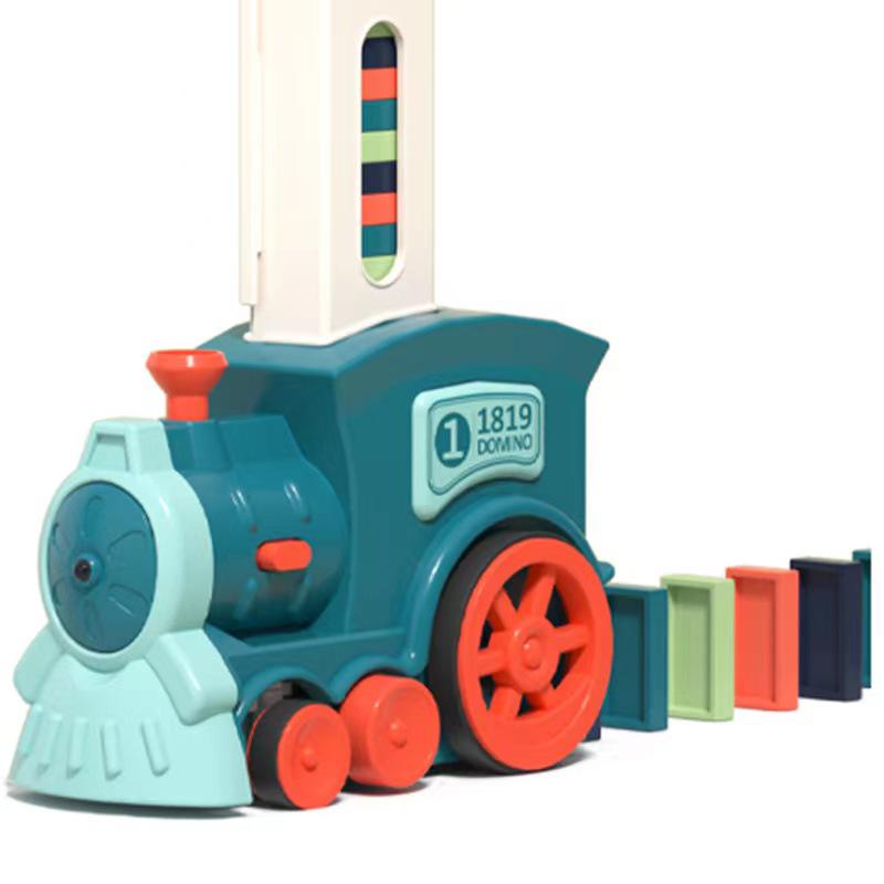 Douyin-Inspired Electric Musical Domino Toy Train