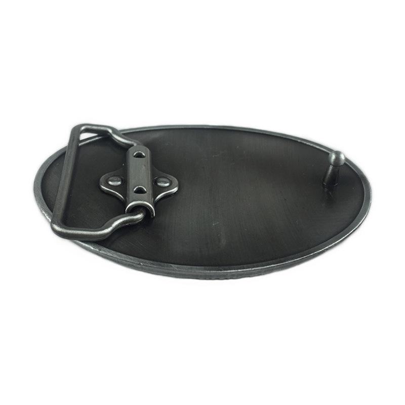 Ethnic Style Horse Head Leather Belt Buckle - European & American Fashion Smooth Clasp