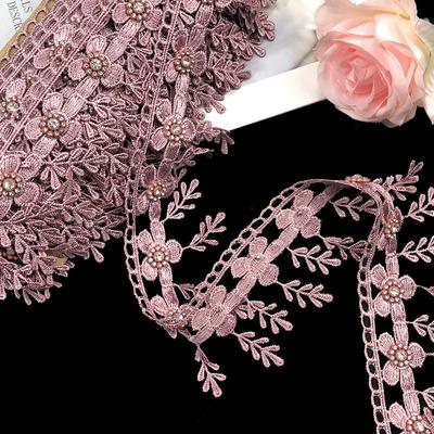 2023 1 חתיכה 7 מ' יד Diy Bead תחרה Diy Bead וילון Cheongsam Hanfu אביזרי תליון סרט פנינת ציצית 