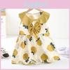Princess Girl Summer Dress With Cotton Blend Fabric For Toddler Girls