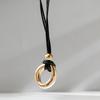 Circle Irregular Unique Pendant Necklace For Women Stylish Minimalist Design In Gold And Silver