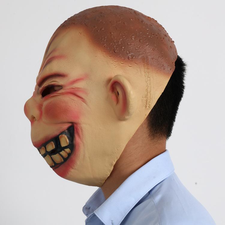 Halloween masquerade performance ghost face mask half-head mask performance prop big-eyed monster mask