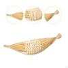 Bamboo Bread Tray Food Storage Basket Rustic Multiuse Woven Serving for