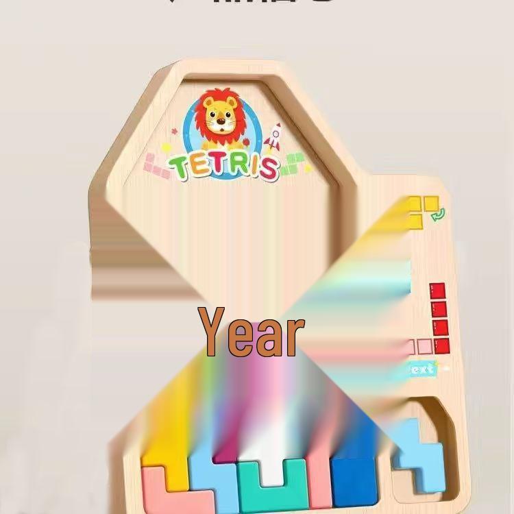 Tetris Blocks 3D Stereo Puzzle Toys for Kids, Ages 3-6 - Ideal Birthday Gift for Boys and Girls
