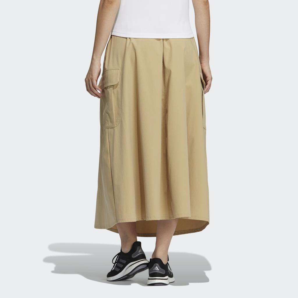 Adidas Fusta Preserve Culoare uni Sport Casual Long Femei Bottoms Kaki H29521