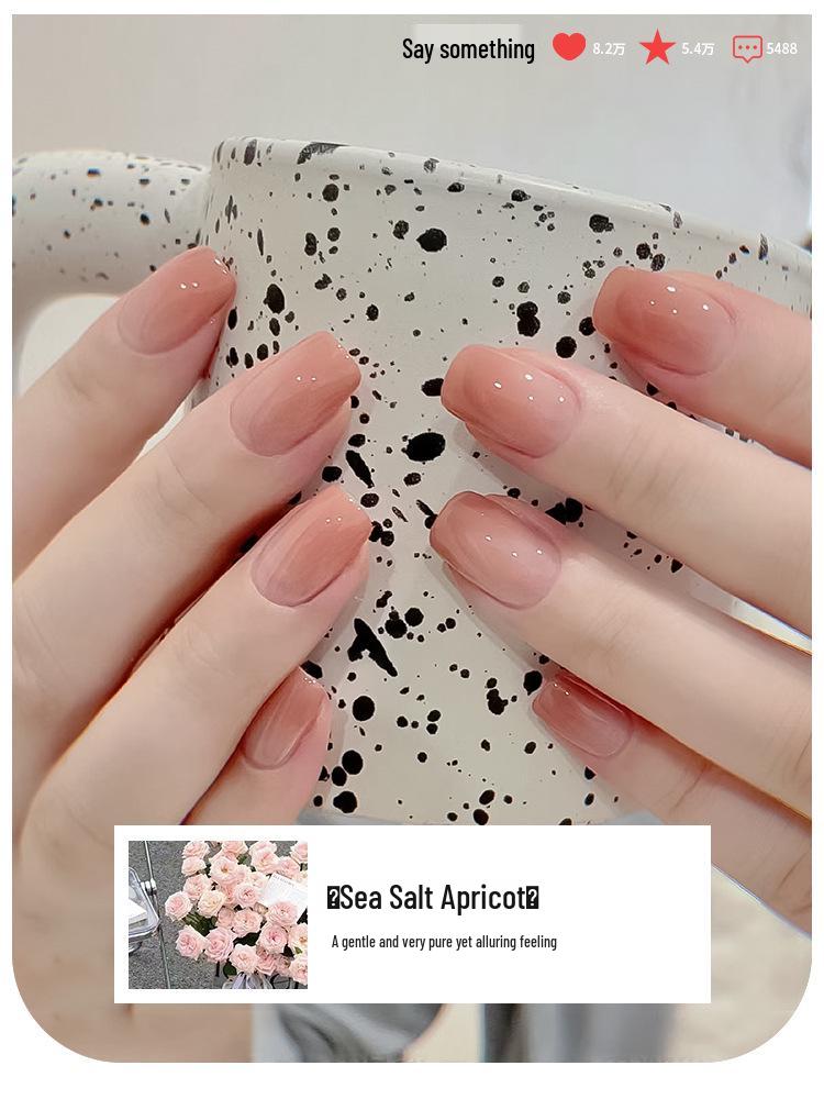 Summer 2025 Ice Transparent Nude Nail Gel Polish - Popular Whitening Jelly Color Series