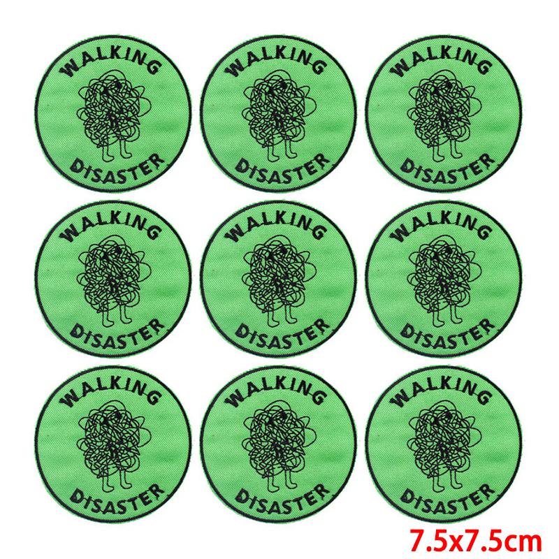 10 Pcs/lot Wholesale Embroidery Patch Iron On Patches For Clothing Patches On Clothes Jackets Decor Applique Sew Supplies