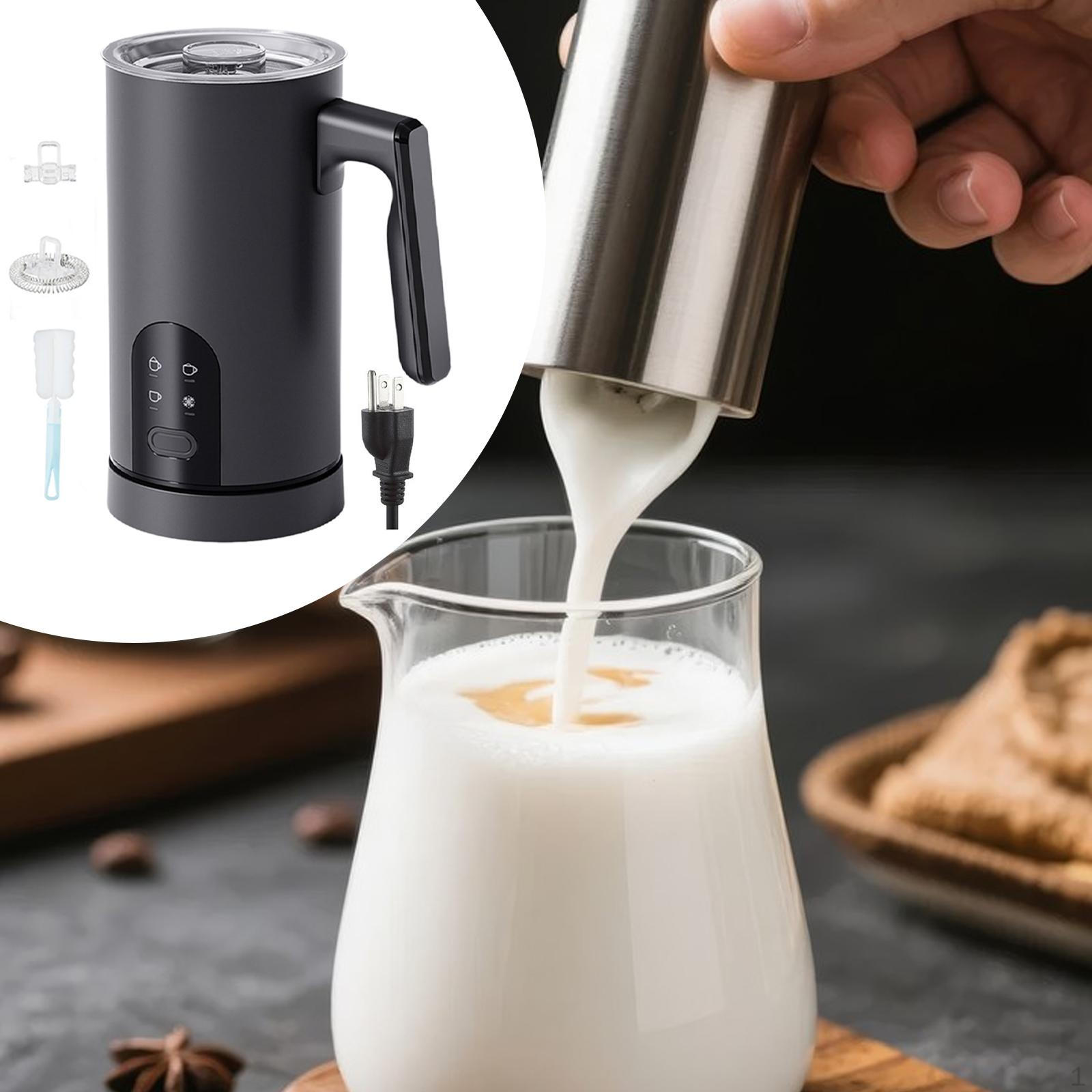 

Electric Milk Frother and Steamer Foam Drink Mixer for Macchiato Food Grade Material Space чёрный