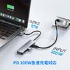 Hub with 4K HDMI Video PD 100W Fast USB Data and SD TF Card HDMI Type C Adapter for Working from No Setup Compatible with MacBook iPad Surface and